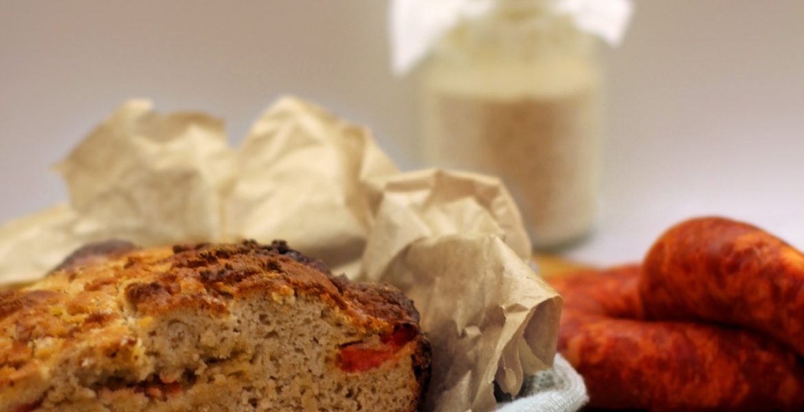 Pão com chouriço