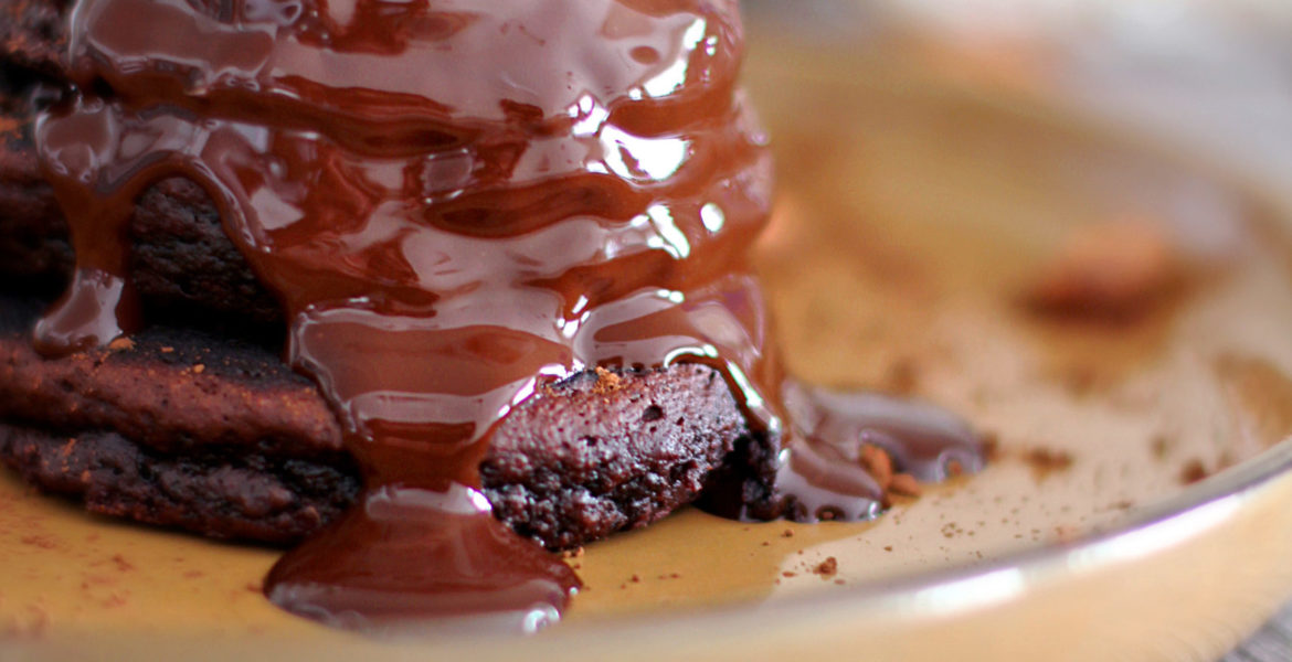 Panquecas mousse de chocolate