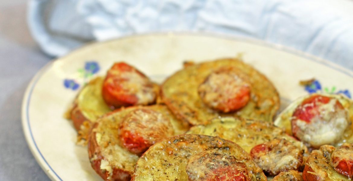 Batatas com chouriço