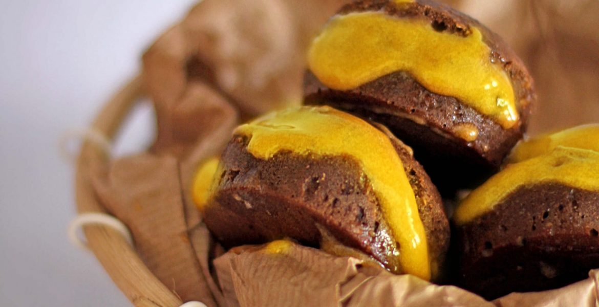 Bolas de Berlim de alfarroba