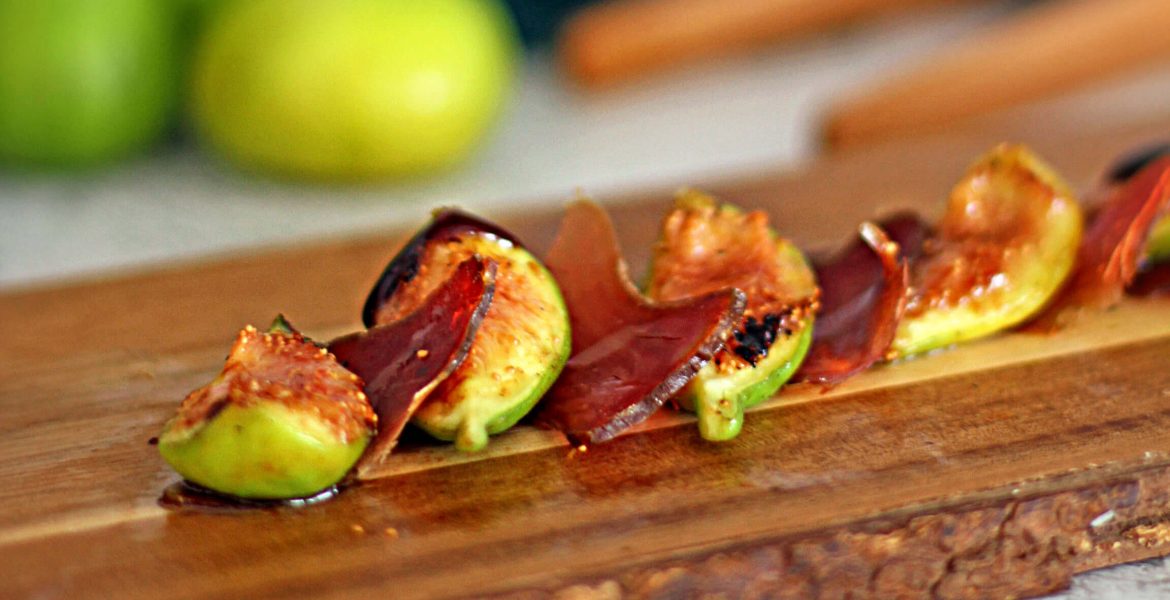 Muxama com figos grelhados