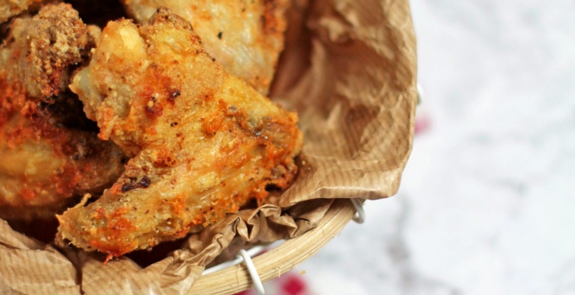 Asas de frango fritas