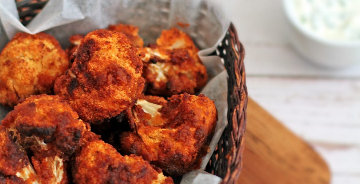 Couve-flor crocante na airfryer